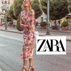Zara PRINT SEQUIN DRESS bloggers favorite